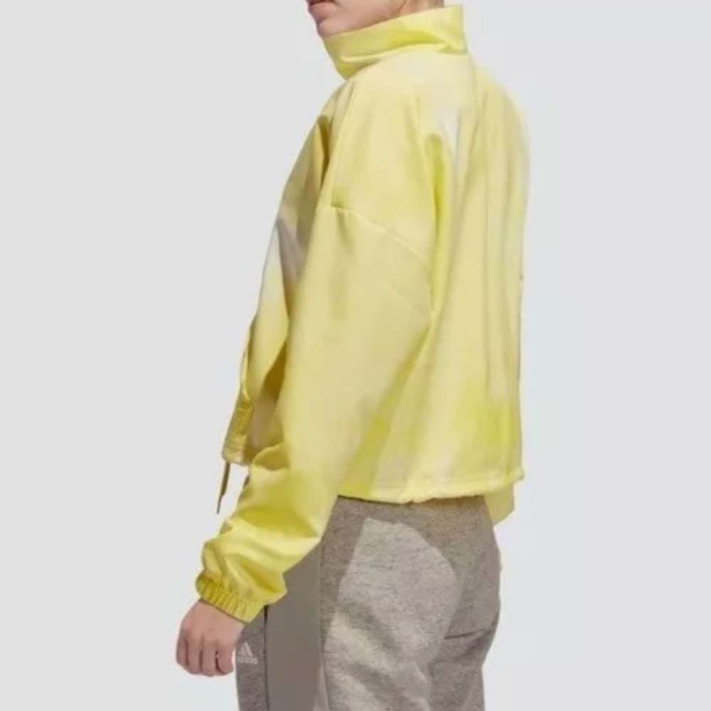 Adidas Cropped Windbreaker - Yellow Tie-Dye - Medium‎ - Picture 3 of 10